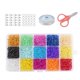 thumbnail image 4 of Glass Beads, Mixed Colors Small Beads Assorted Opaque Colors Lustered Loose Spacer Beads, Hole 1mm for Jewelry Making, DIY Crafting cristal 3mm 7500pcs perfecl perlas de tubo de fabricación de joyas, 4 of 8