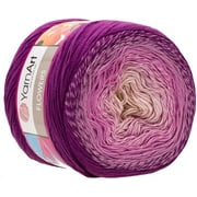 YarnArt Flowers Yarn 55% Cotton 45% Acrylic 250gr 1094yds Multicolor Cotton Yarn Rainbow Crochet Yarn Spring Summer 2 Sport Yarn (290)