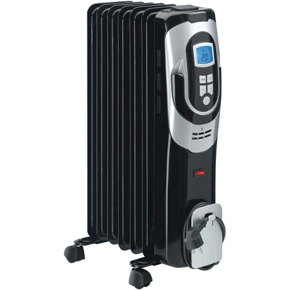 Lifesmart New1500W Digital Oil Filled Radiator with 3 Heat Settings, YL-A02LCD-7