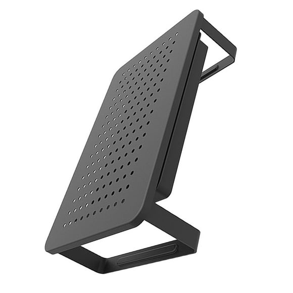 QUTETN Laptop Table Standing Desk Converter Black Monitor Computer