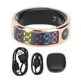 thumbnail image 2 of Smart Ring Health Tracker, Wearable Smart Ring Gold Stainless Steel with APP for Running Type 8,Type 9,Type 10,Type 11,Type 12, 2 of 7