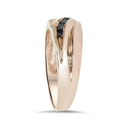 diamond rose gold mens ring rings 4ct 14k