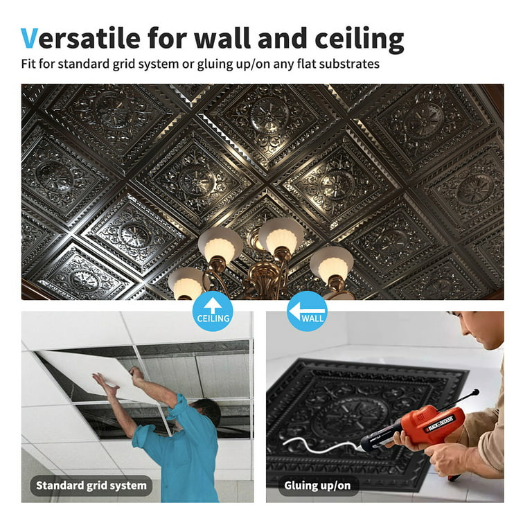 Art 12 Pack Pvc Drop Ceiling Tiles