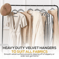 thumbnail image 3 of Techzoo Premium Gray Velvet Hangers 55 Pack - Space Saving Felt Hanger, Non Slip Clothes Hangers for Closet, Heavy Duty Coat Hanger with 360° Rotatable Hook, Hold Up to 10 lbs, 3 of 8