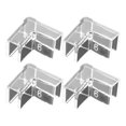 thumbnail image 1 of Primegos 4 Pcs Protecteurs d'Angle de Réservoir Doux Épais Ajustement Serré Triangle Garde la Sécurité PVC Design Transparent Housses de Protection pour Aquarium Accessoire, 1 of 8