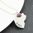 thumbnail image 3 of Ludlz Best Friends Forever and Ever Necklace with Crystal Broken Heart Charm Pendant Set Friendship Necklace, 3 of 6