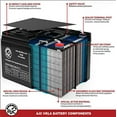 AJC Battery Compatible with MK M22NF SLD G 12V 55Ah Sealed Lead Acid