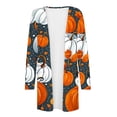thumbnail image 4 of FAIWAD Cardigan d'Halloween pour Femmes Mignon Citrouille Ghost Ouvert Manteau Léger Confortable Automne, 4 of 5