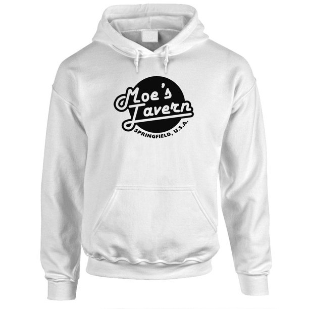 Moe S Tavern Cartoon 90 S Tv Show Mens Pullover Hoodie X Large White Walmart Com