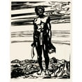 thumbnail image 2 of Johannes Frederik Engelbert ten Klooster 15x18 Gold Ornate Wood Frame and Double Matted Museum Art Print Titled - De Krijger (1920), 2 of 4