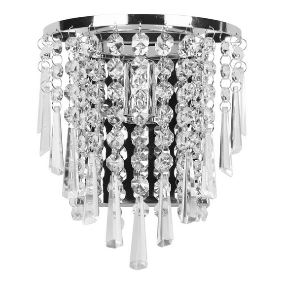 Modern Crystal Wall Lamp Chrome Sconce Light for Living Room Bathroom Home Indoor Lighting Decoration
