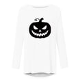 thumbnail image 2 of Hvogkswy Halloween Shirts for Women Long Sleeve Crewneck Printed Tee Holiday Graphic Tops for 2026, 2 of 4