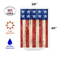 thumbnail image 2 of Toland Home Garden Rustic Stars and Stripes American Patriotic Flag Double Sided 28x40 Inch, 2 of 5
