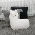 thumbnail image 5 of Little Love by NoJo Llama Shaped Plush Sherpa Decorative Pillow, Ivory, 5 of 7