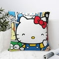 thumbnail image 6 of Hello Kitty Pillow Cover, Square Throw Pillow Cases For Couch Sofa Bed Living Room,Home Decorative, 18"X18", 6 of 9