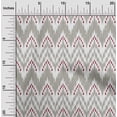 thumbnail image 1 of oneOone Cotton Poplin Fabric Chevron Ikat Decor Fabric Printed BTY 42 Inch Wide, 1 of 4