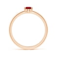 thumbnail image 2 of ANGARA Natural Classic Solitaire Oval Ruby Promise Ring in 14K Rose Gold for Women (Size-6x4mm) | July Birthstone Jewelry for Her | Natural Ruby Rings, 2 of 12