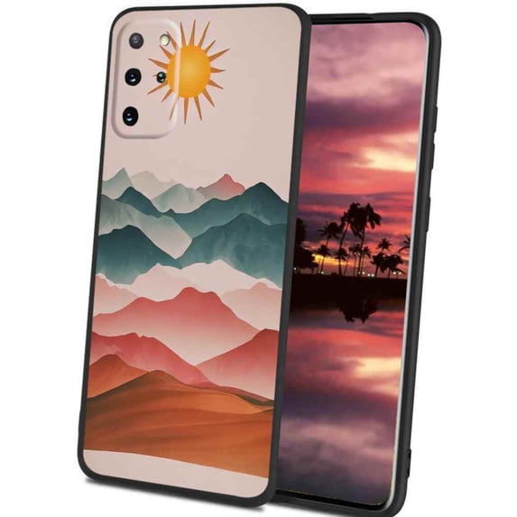 Compatible with Samsung Galaxy S20+ Plus Phone Case, Mountains-sun11 Case Men Women, Flexible Silicone Shockproof Case for Samsung Galaxy S20+ Plus