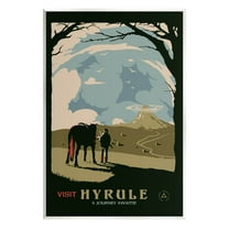 Stupell Industries Visit Hyrule Fantasy Wildlife Character Graphic Art Unframed Art Print Wall Art, Design by Matheus Lopes Castro