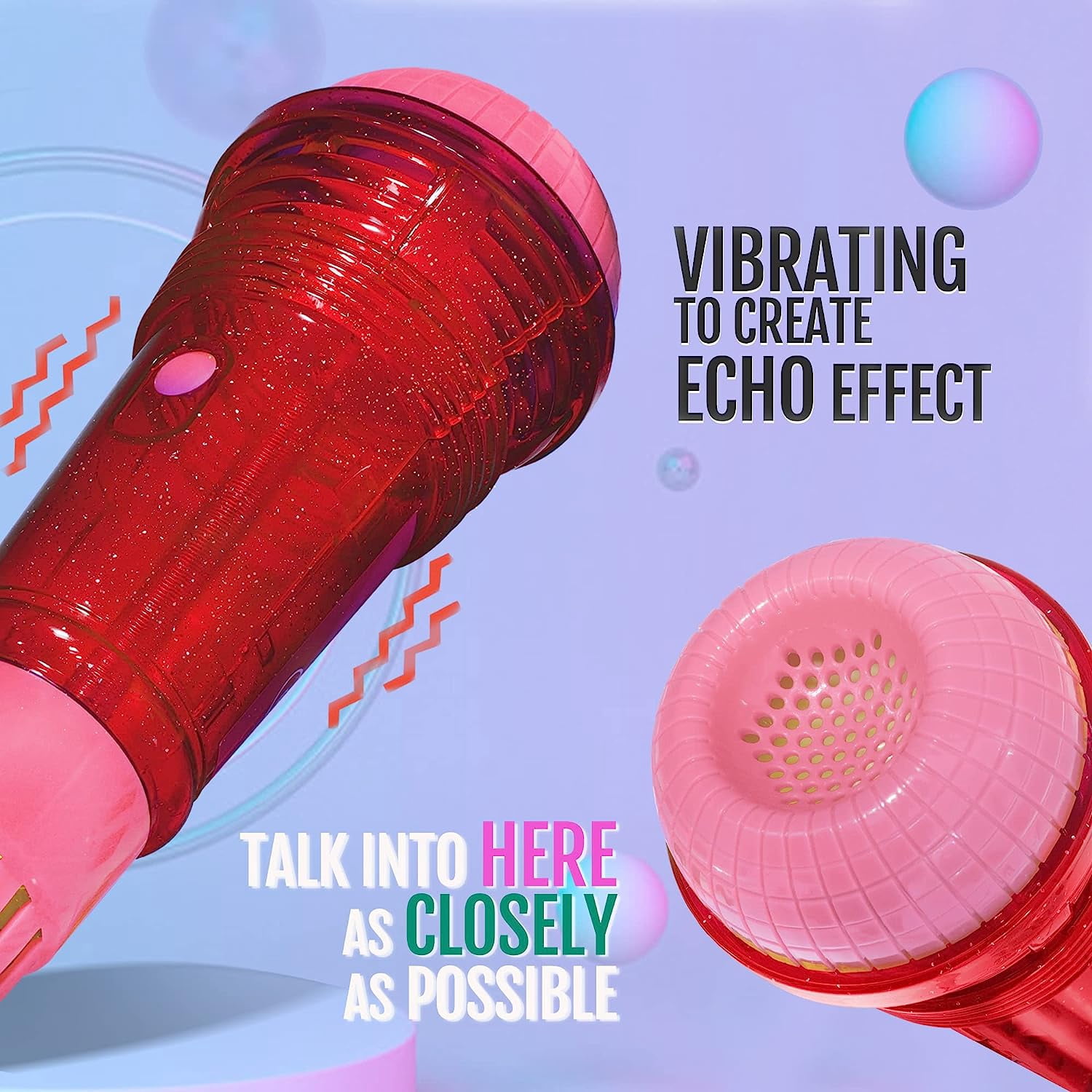 Echo Microphone - Amplificateur Vocal Amusant | Jouet De Microphone À Changement De Voix, Créateur De Bruit Parfait, Cadeau De Jouet Musical, Son