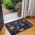 thumbnail image 2 of Happy Halloween Non Slip Washable Door Mat Pumpkin Spooky Welcome Mat Plain Outdoor Inside Floor Rugs Crystal Velvet 30x17 Inches, 2 of 7