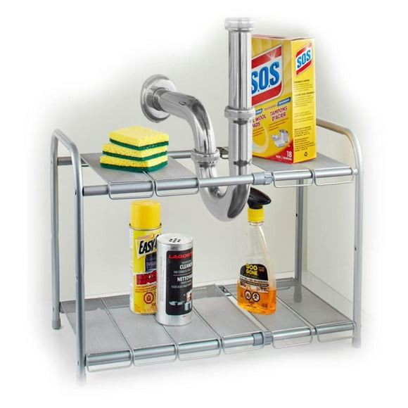 Maison Kleen 2-Tier Under the sink Shelf Organizer, Under the Sink Organizer