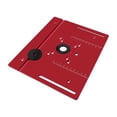thumbnail image 2 of Colaxi Router Table Insert Plate Wood Milling Flip Board High Performance Woodworking Benches Router Flip Plate for Woodworking Tool Red, 2 of 6