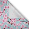 thumbnail image 3 of Ambesonne Cherry Blossom Kitchen Curtains, Inspirational Garden, 55"x39", Pale Blue Redwood Pink, 3 of 3