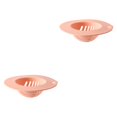 thumbnail image 4 of sweethay Tapón para fregadero de cocina, recogedor de pelo para baño, ducha Flexible, filtro antibloqueo, cubierta de drenaje de suelo Rosado 2piezas sweethay CBP139782, 4 of 6
