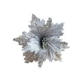 thumbnail image 2 of GFHFHITJ Artificial Poinsettia Flowers Faux Poinsettia Christmas Flowers Home Decor for Holiday Wedding Home Decorations(Gray) Get 50% off, 2 of 6