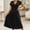 Black, variant on Dolkfu Pull-on Fall&Winter Dresses for Women Green Short Sleeve Petal V-Neck Faux-Wrap Solid Long Relaxed Fit Romance Dresses Army Green,L