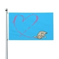 thumbnail image 2 of Funny Dog Heart Flag 3x5 Ft Outdoor Indoor With Grommet Garden Yard Banner Decorative Sign, 2 of 6