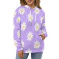 thumbnail image 4 of Chic Daisy Floral Pattern Men's Women New Sweatshirt Hoodie Men's Plus Size Sweatshirt Hooded Sweatshirt 3d Printed Street Men's Cloth, 4 of 6