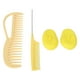 thumbnail image 4 of Kit de tinte para el cabello, peine ergonómico de silicona lavable con dientes anchos para teñir el cabello, cubierta para la oreja para salón de belleza, 4 of 5