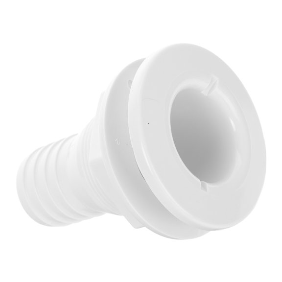 Raindrops White Plastic Boat Drain Valve with Easy Installation, Water Drainage Solution for Marine and Outdoor Use