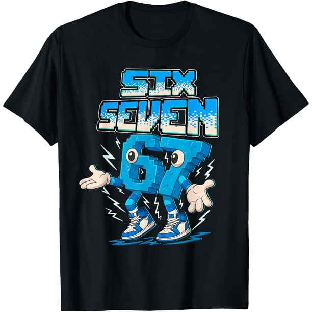 Meme Boys 6 7 Kids Six Seven Italian Steal a Brainrot 67 - Camiseta para niños