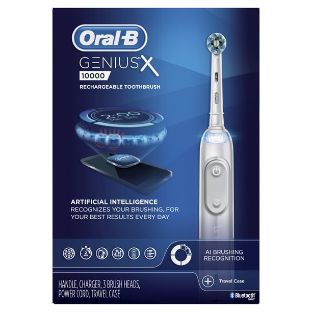 【新品未開封】BRAUN Oral-B GENIUS 10000 本体 ホワイト Oral-B Genius X 10000, AI Rechargeable Electric Toothbrush, White