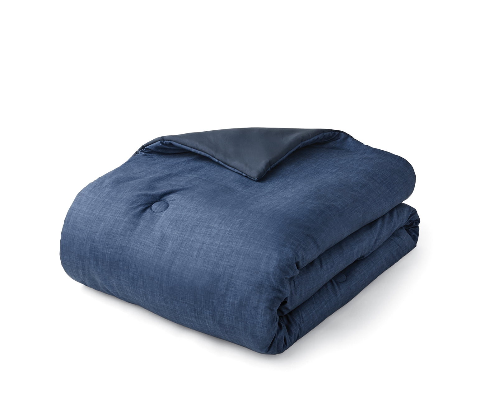 Mainstays 10 Piece Navy Bed in a Bag Comforter Set with Sheets, King  (图5)