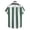 Green, variant on Liweisiy Men's Color Block Striped Shirts Collared Band Short Sleeve Breathable Baggy Shirts Summer Beach Vocation Casual Button Down Tops Green Xs