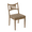 Leather-Brown, variant on Dayalane Mid-Century Farmhouse Rattan Back Upholstered Dining Chair Set of 2, Woven Kitchen Chair with Solid Wood Frame for Breakfast, Restaurant, Bistro, Linen Black