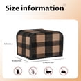 thumbnail image 2 of Toasting Machine Cover 4 Pieces 12.4×10.6×8.3in Dust-Proof Explosion-Proof Waterproof And Wear-Resistant Hollow Bottom Saddlebrown Buffalo Plaid Check Tartan Scotland_1, 2 of 7