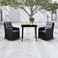 thumbnail image 4 of vidaXL 5 Piece Patio Dining Set Black, 4 of 25