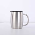 thumbnail image 2 of Bewildely Taza de doble pared de 400ml, cerveza, té de la leche, café, aislado, caliente, frío, botella grande para el vientre, utensilios de Juegos de servir café y té, 2 of 6