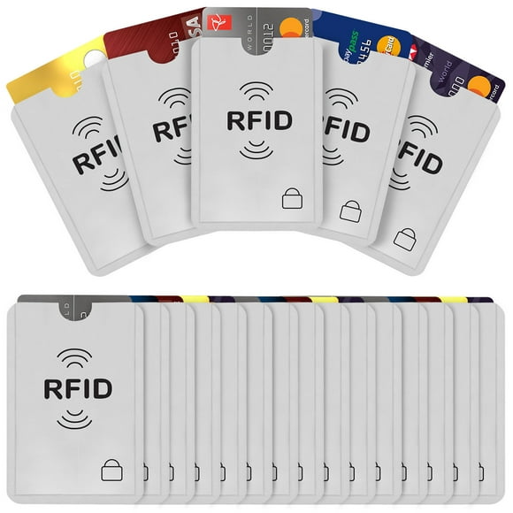 20 RFID Secure Credit Card Car Key Blocking Sleeves Holder Protector Case Shield