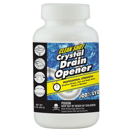 Clean Shot Crystal Drain Opener (Best Drain Opener For Standing Water)