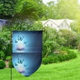 thumbnail image 2 of Wukai Butterflies And Waterlily In Water Print Garden Flag 12.5x18 Inch Double Sided Sun-resistant Rain-resistant, Wrinkle-resistant Colorfast(Only Flag), 2 of 7