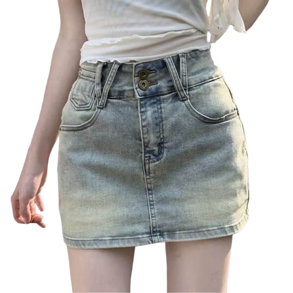 Women Suit with Skirts Mini Skirt Women Womens Western Skirt Top And Set for Petite Women's Casual Solid High Waist For Daily Wear And Travel Comfortable Stretchy A Line Midi Blue XXXL