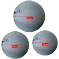 thumbnail image 5 of 55/65/75CM Exercise Ball Chair with Fabric Cover for Home Office Pilates Yoga, White, 75cm Size, 5 of 5