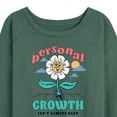 thumbnail image 3 of Instant Message - Personal Growth Isn't Always Easy - Women's Lightweight French Terry Long Sleeve Shirt, 3 of 6