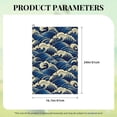 thumbnail image 2 of Golf Towels for Golf Bags For Men Women - Japanese Water Wave 24x16in Absorbent Quick Drying Golf Towel for Cleaning Golf Ball Club Golf Bag Accessories with Carabiner, 2 of 8